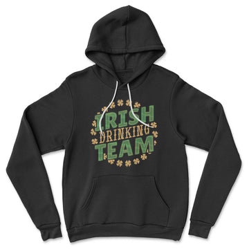 Irish Drinking Team Hoodie in Black color
